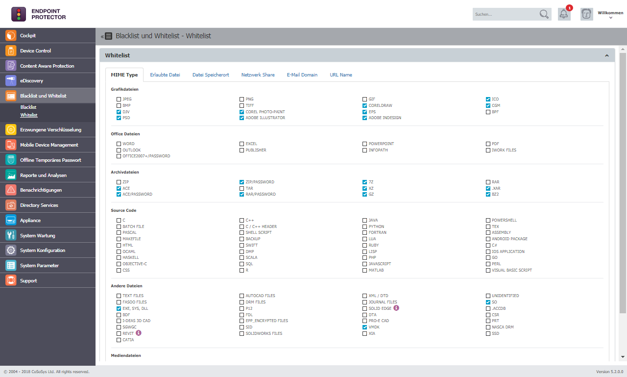 Endpoint Protector - DLP Blacklists and Whitelists
